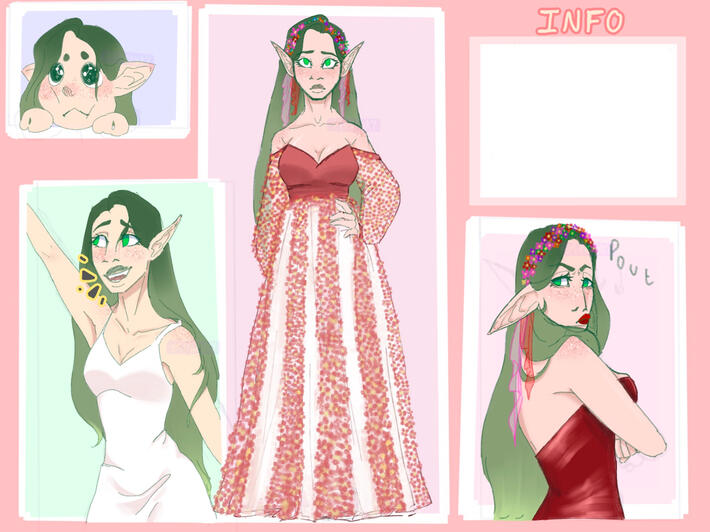 Flat-color Character sheet
