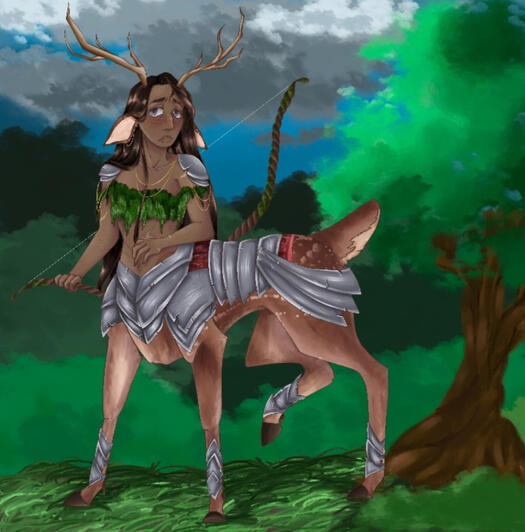Complex render, simple background